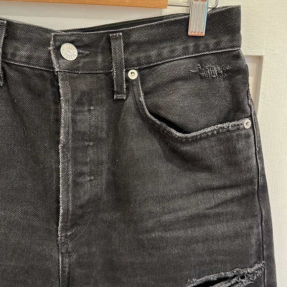 Agolde Black Ripped Jeans - Picture 2 of 5